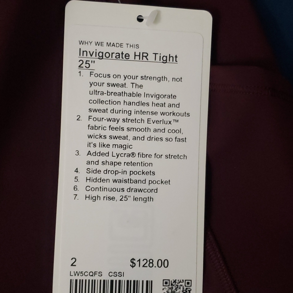 Invigorate HR tight 25- - Picture 2 of 7